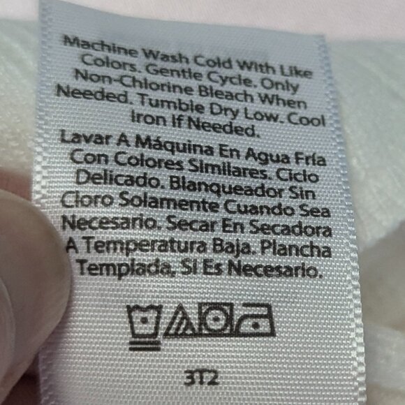 Sofia Size M Sheer Sweetheart Neck Sweater with Notched Stripes Winter White - Picture 6 of 14